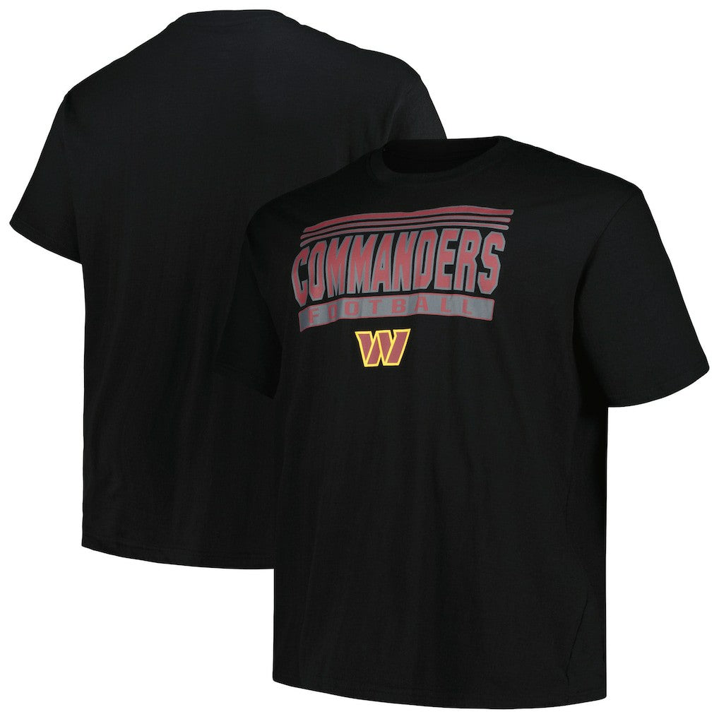 Washington Commanders Big & Tall Pop T-Shirt Black