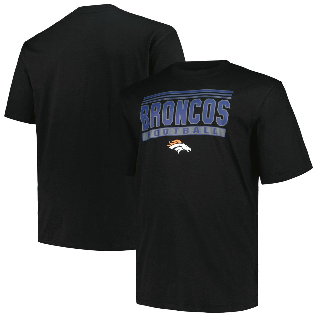 Denver Broncos Big & Tall Pop T-Shirt Black