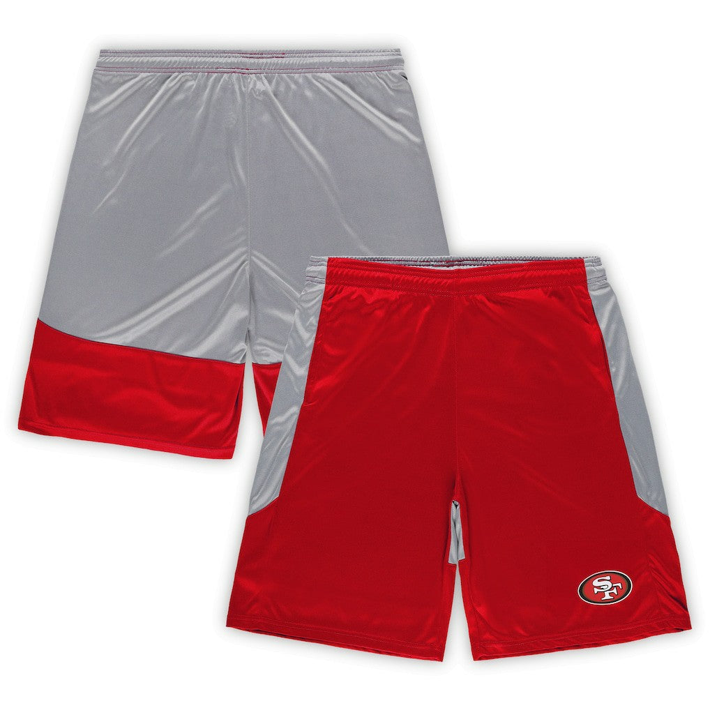 San Francisco 49ers Big & Tall Team Logo Shorts Scarlet