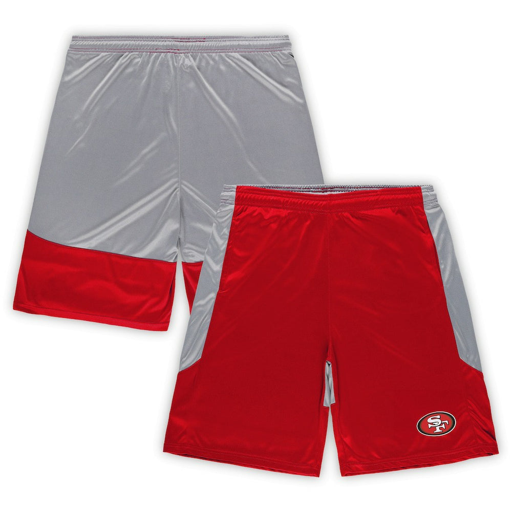 San Francisco 49ers Big & Tall Team Logo Shorts Scarlet