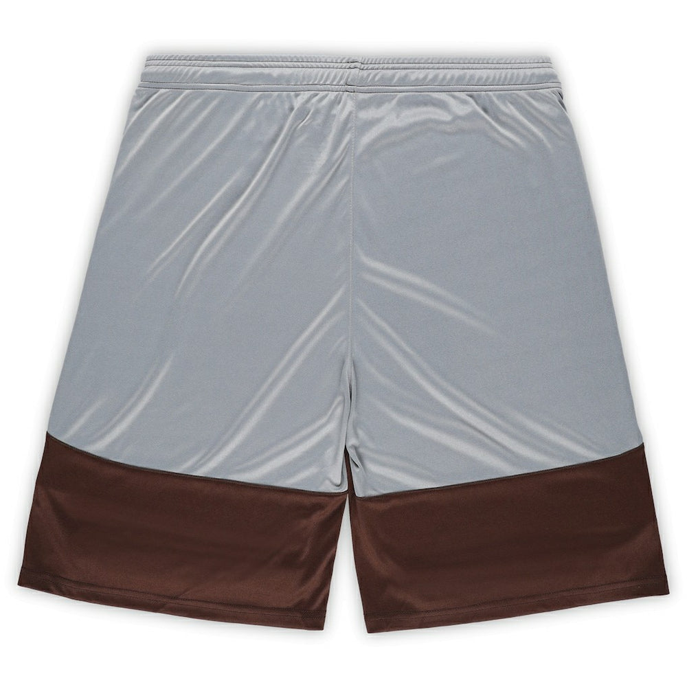 Cleveland Browns Big & Tall Team Logo Shorts Brown
