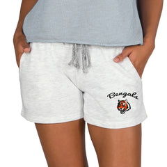 Cincinnati Bengals Concepts Sport Women's Mainstream Terry Lounge Shorts Oatmeal