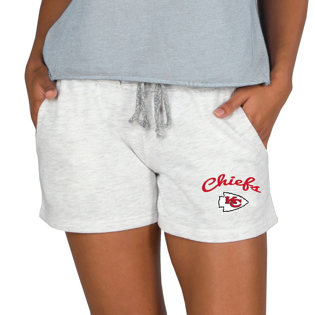 Kansas City Chiefs Concepts Sport Women's Mainstream Terry Lounge Shorts Oatmeal
