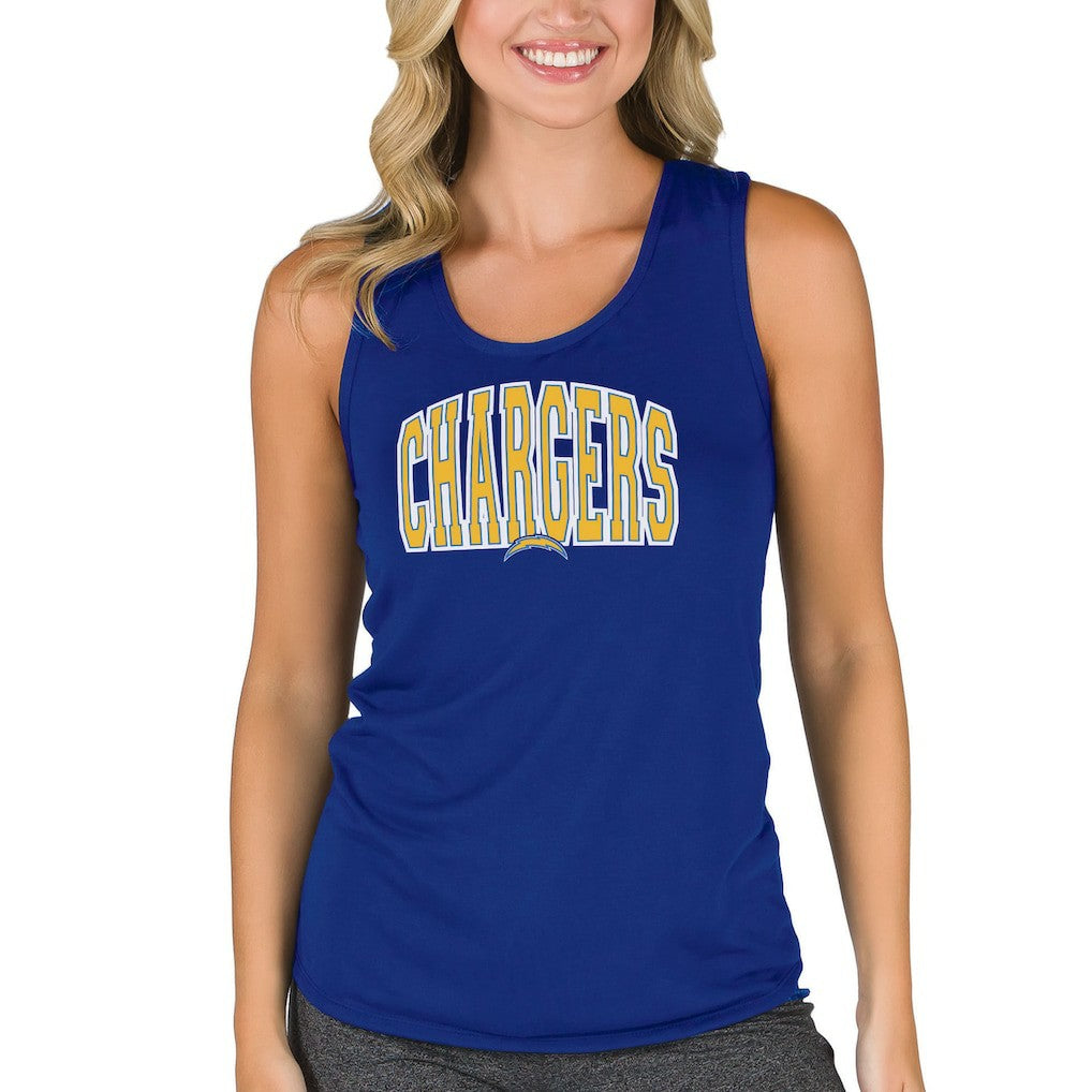 Los Angeles Chargers Concepts Sport Women's Marathon Racer Back Tank Top Royal