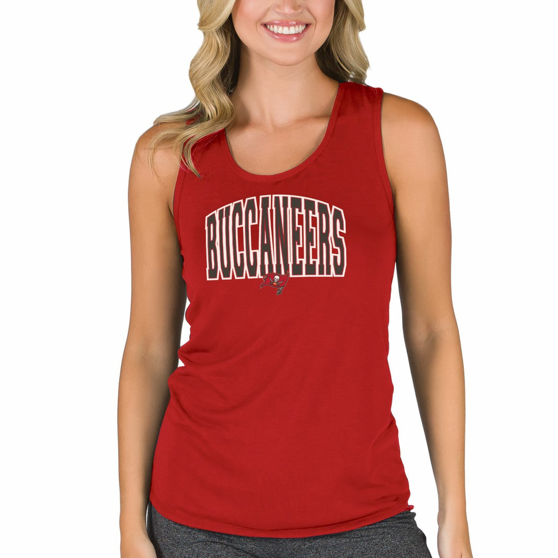 Tampa Bay Buccaneers Concepts Sport Women's Marathon Racer Back Tank Top Red