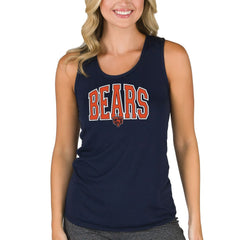 Chicago Bears Concepts Sport Women's Marathon Racer Back Tank Top Navy