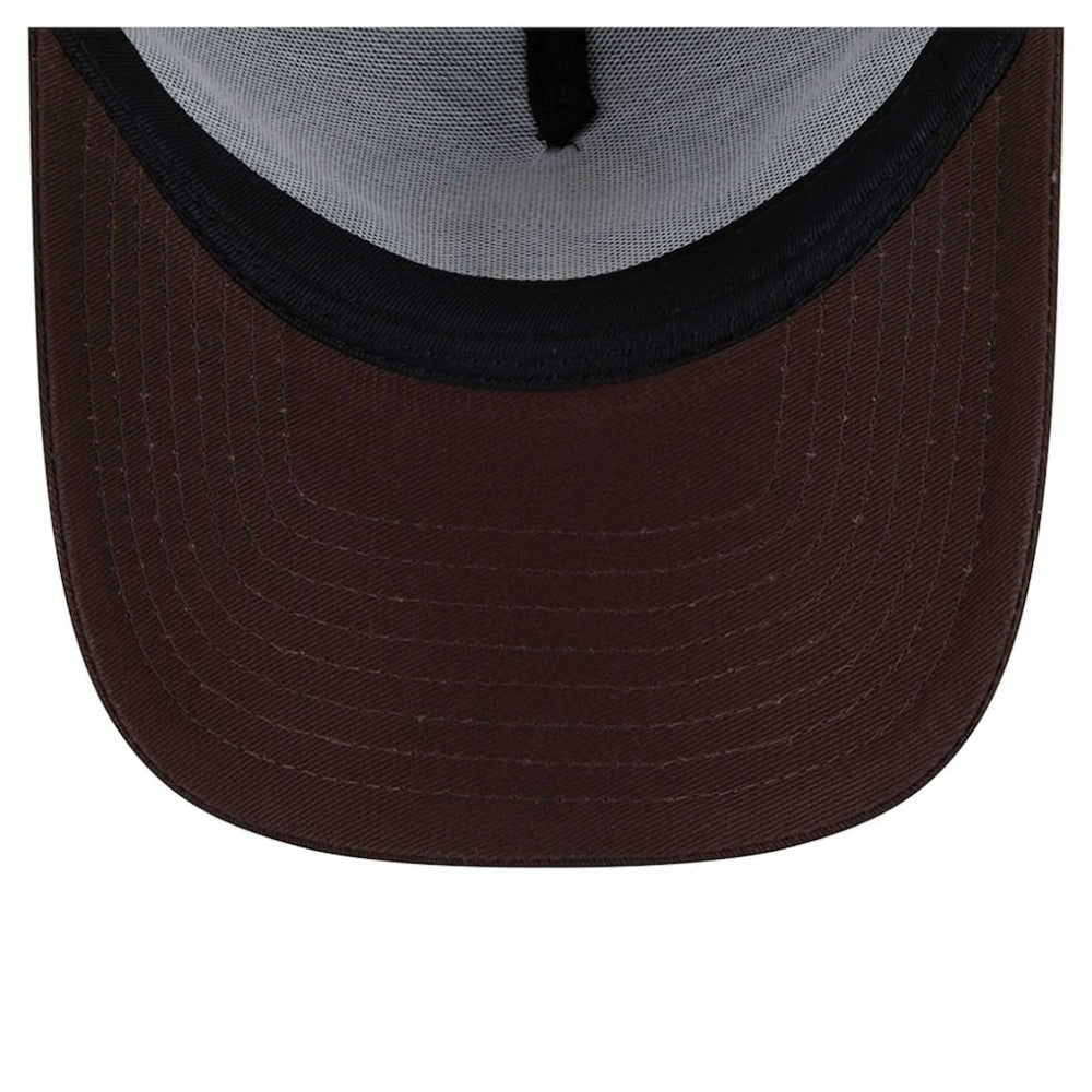 San Diego Padres New Era 9FORTY A-Frame Trucker Adjustable Hat - Brown Hats