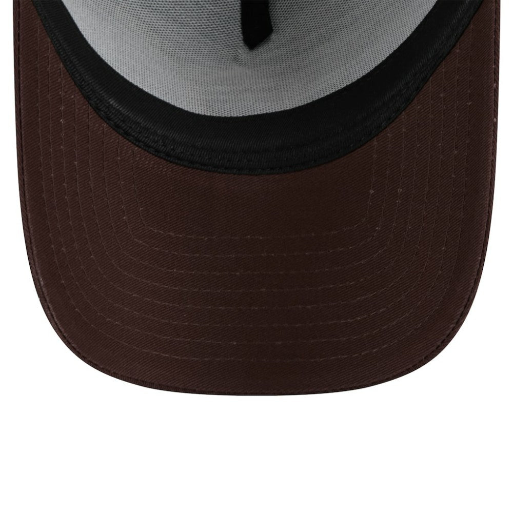 San Diego Padres New Era 9FORTY A-Frame Trucker Adjustable Hat - Brown Hats