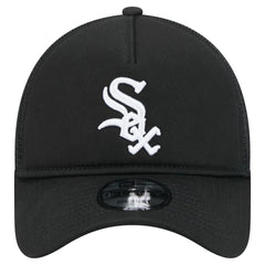 Chicago White Sox New Era 9FORTY A-Frame Trucker Adjustable Hat - Black Hats