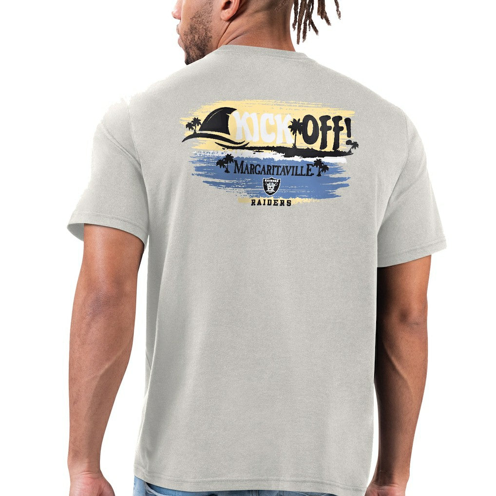 Las Vegas Raiders Margaritaville T-Shirt Silver