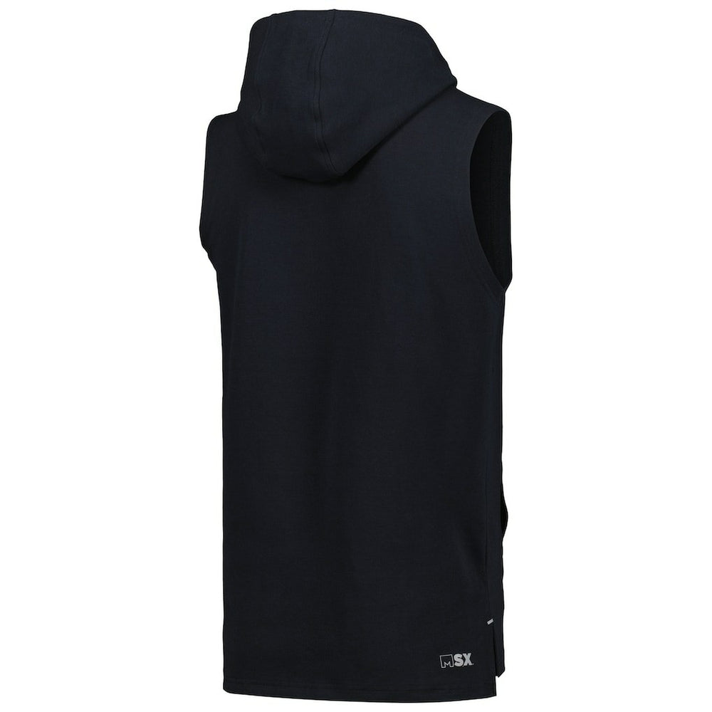 Las Vegas Raiders MSX by Michael Strahan Captain Sleeveless Hoodie T-Shirt Black