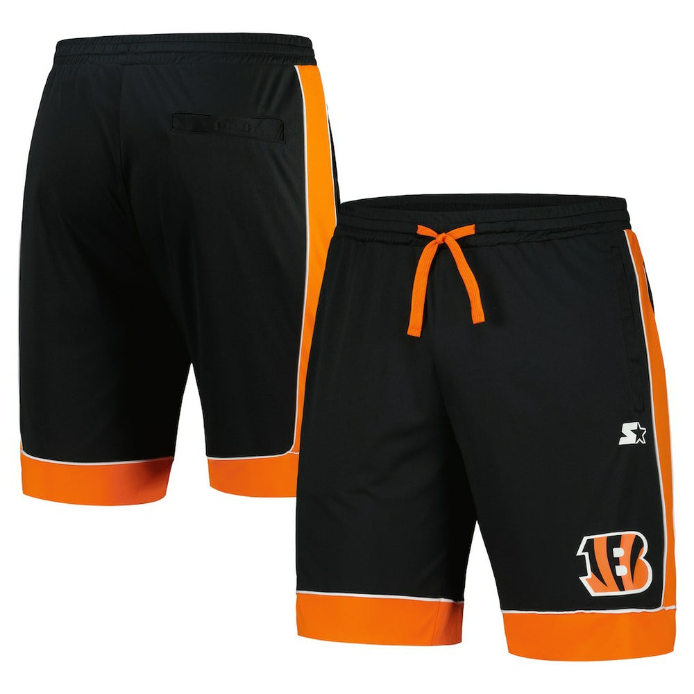 Cincinnati Bengals Starter Fan Favorite Fashion Shorts Black/Orange