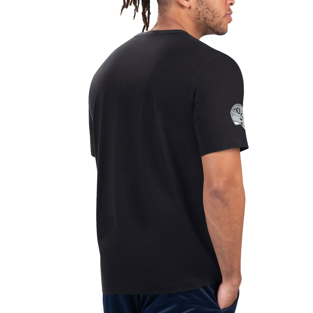 Las Vegas Raiders Starter Finish Line Extreme Graphic T-Shirt Black/Silver
