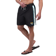 Jacksonville Jaguars G-III Sports by Carl Banks Streamline Volley Swim Shorts Black