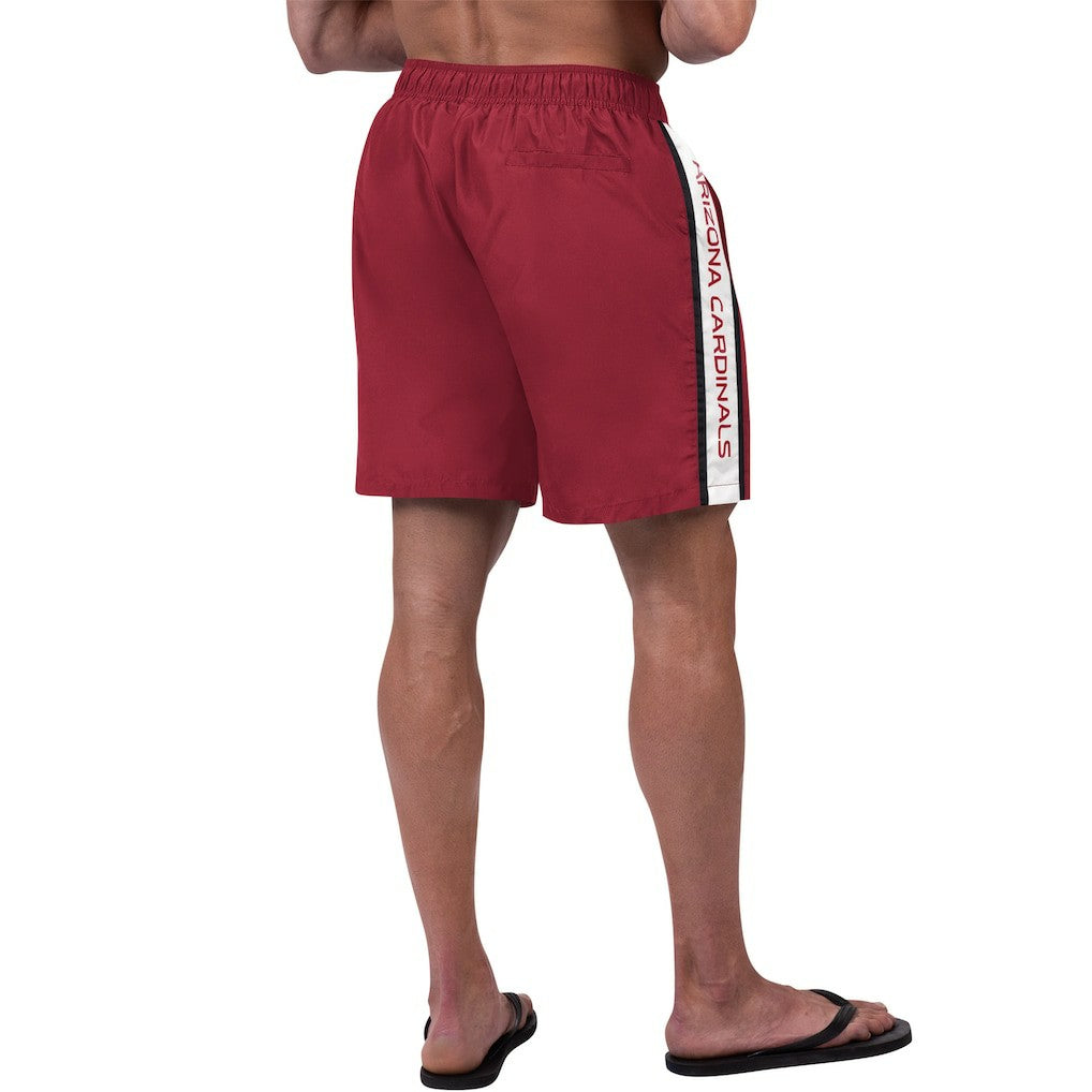 Arizona Cardinals G-III Sports by Carl Banks Streamline Volley Swim Shorts Cardinal
