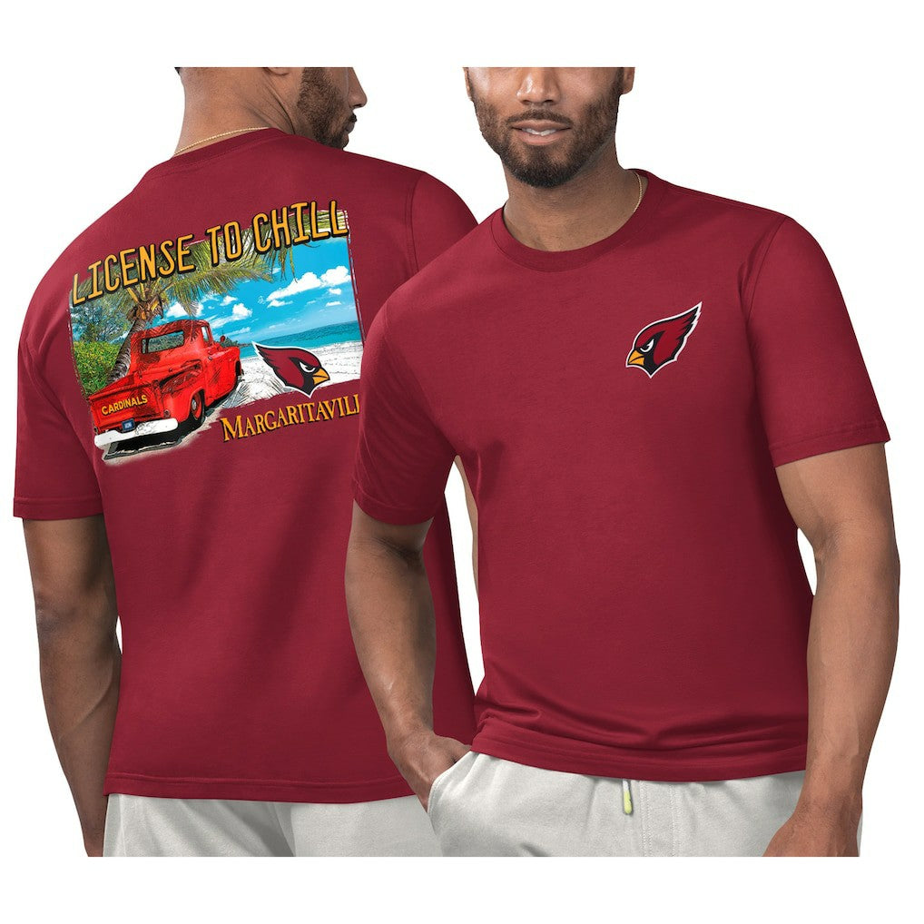 Arizona Cardinals Margaritaville Licensed to Chill T-Shirt Cardinal