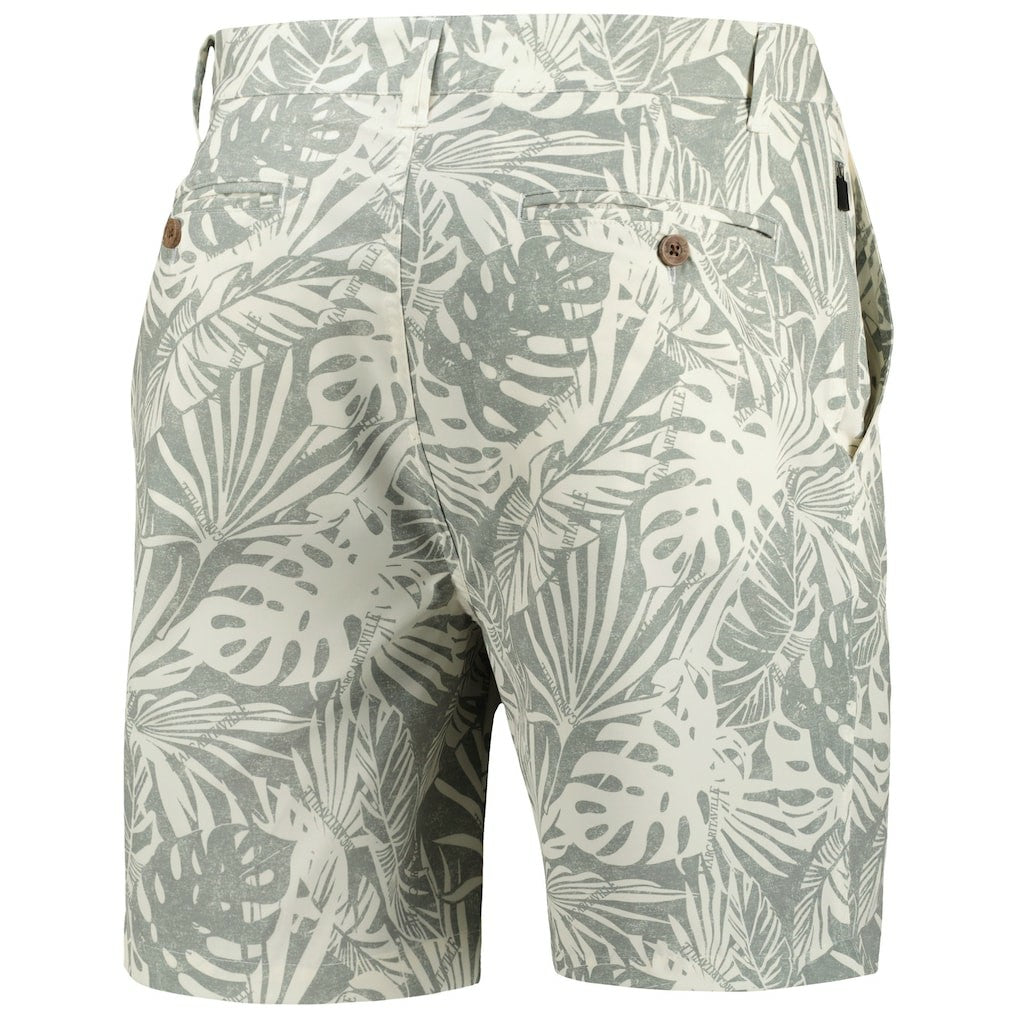 Cincinnati Bengals Margaritaville Sandwashed Monstera Print Amphib Shorts Gray