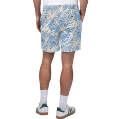 Buffalo Bills Margaritaville Sandwashed Monstera Print Amphib Shorts Royal