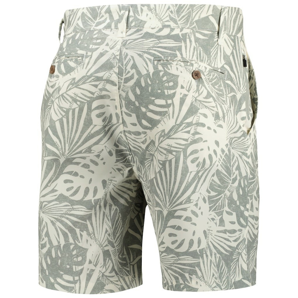 Pittsburgh Steelers Margaritaville Sandwashed Monstera Print Amphib Shorts Gray