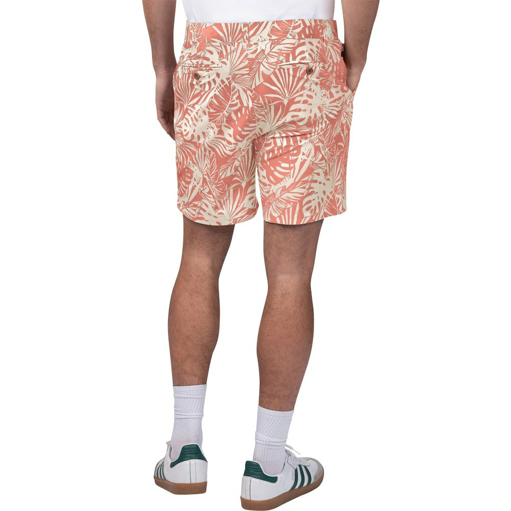 Kansas City Chiefs Margaritaville Sandwashed Monstera Print Amphib Shorts Red