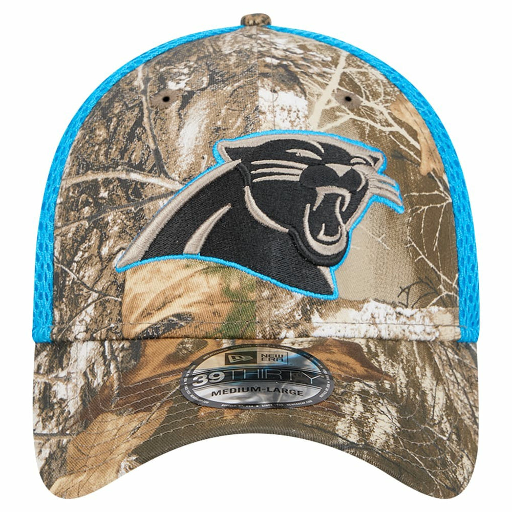 Carolina Panthers New Era Active 39THIRTY Flex Hat Realtree Camo/Blue