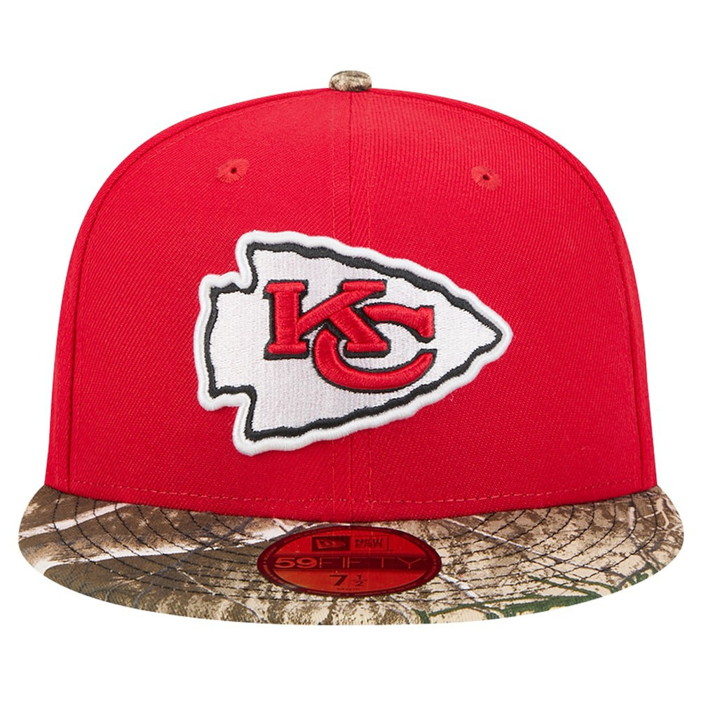 New Era Kansas City Chiefs Red Active Two-Tone Camo 59FIFTY Fitted Hat