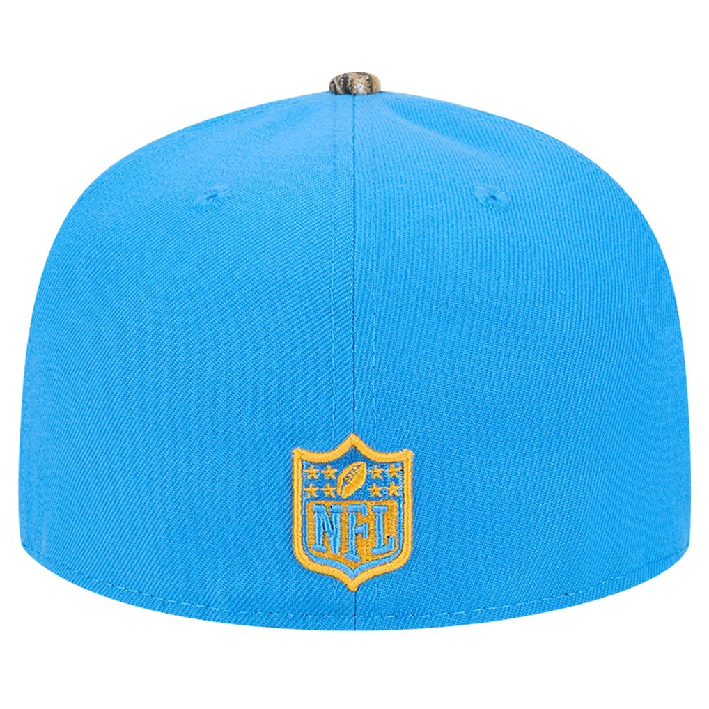 New Era Los Angeles Chargers Powder Blue Active Two-Tone Camo 59FIFTY Fitted Hat