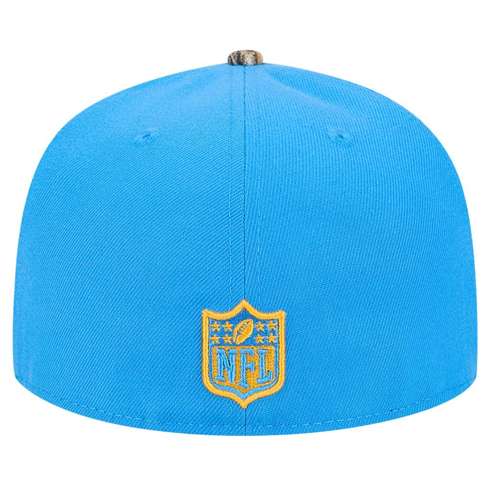New Era Los Angeles Chargers Powder Blue Active Two-Tone Camo 59FIFTY Fitted Hat