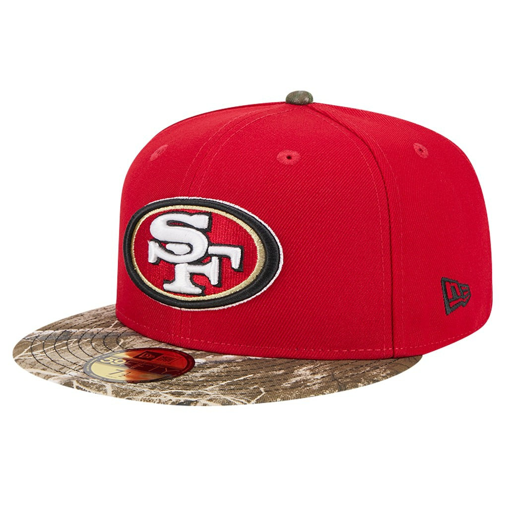 New Era San Francisco 49ers Scarlet Active Two-Tone Camo 59FIFTY Fitted Hat