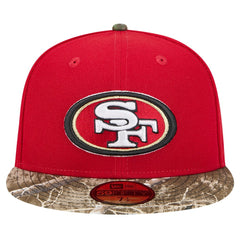 New Era San Francisco 49ers Scarlet Active Two-Tone Camo 59FIFTY Fitted Hat