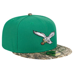 New Era Philadelphia Eagles Kelly Green Active Two-Tone Camo 59FIFTY Fitted Hat