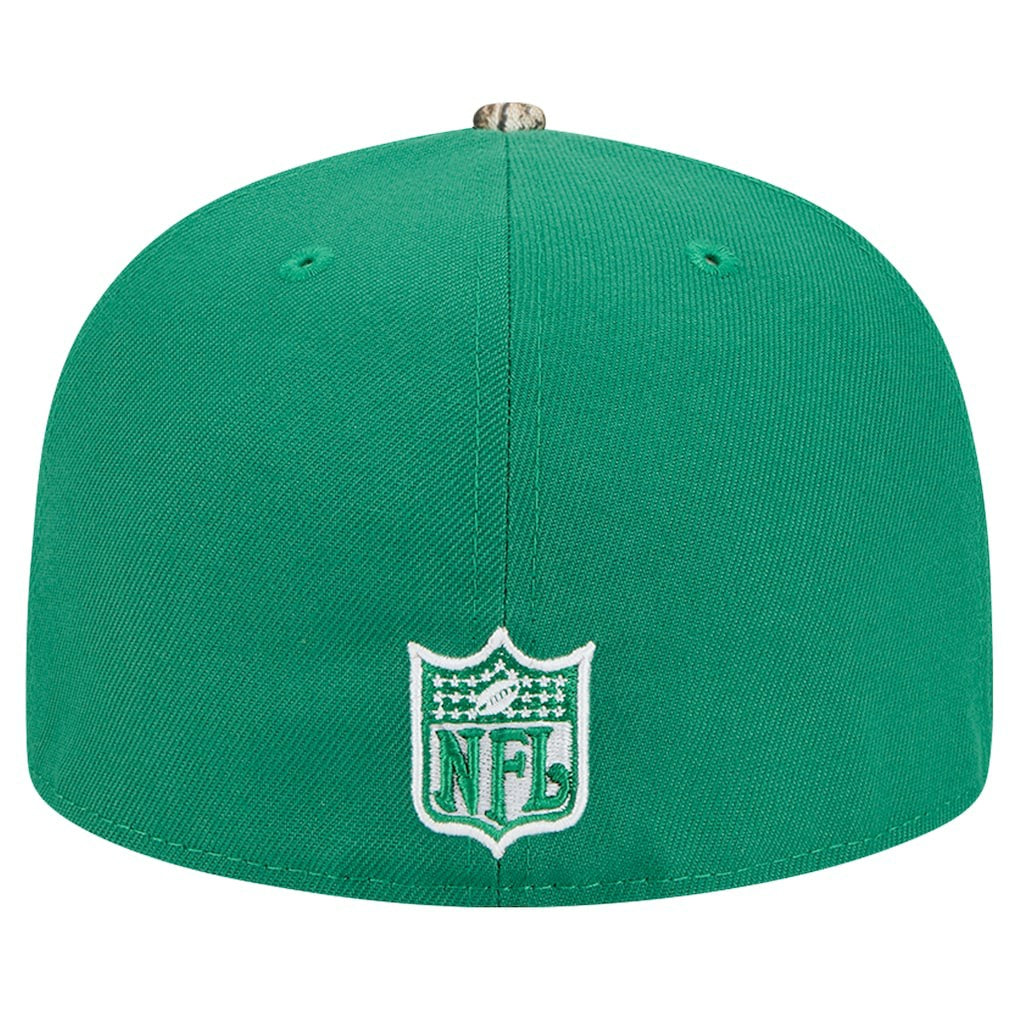 New Era Philadelphia Eagles Kelly Green Active Two-Tone Camo 59FIFTY Fitted Hat