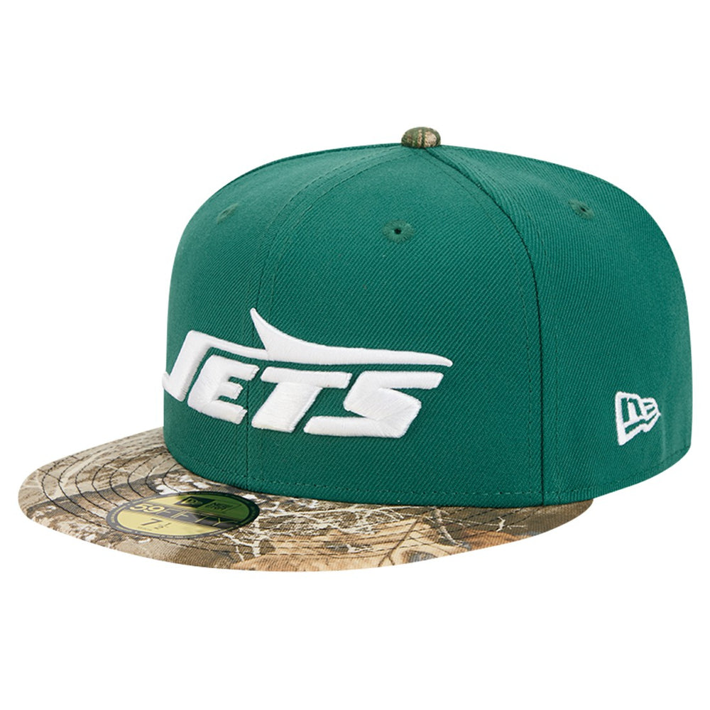 New Era New York Jets Green Active Two-Tone Camo 59FIFTY Fitted Hat