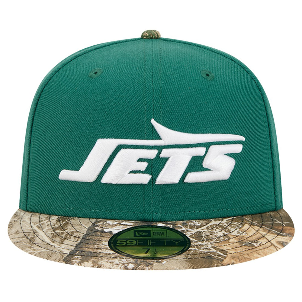 New Era New York Jets Green Active Two-Tone Camo 59FIFTY Fitted Hat