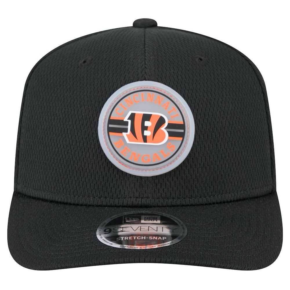 Cincinnati Bengals New Era Adventure Patched 9SEVENTY Stretch-Snap Adjustable Hat Black