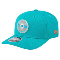 Miami Dolphins New Era Adventure Patched 9SEVENTY Stretch-Snap Adjustable Hat Aqua