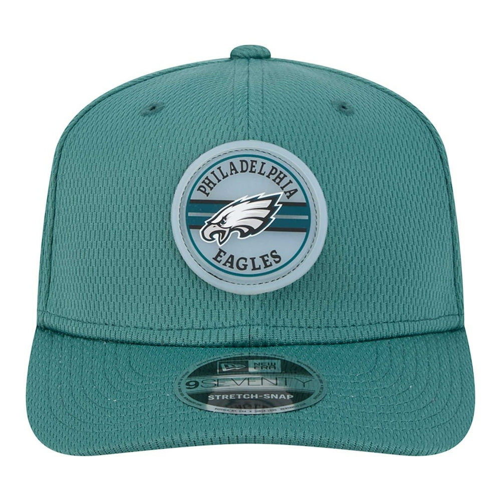 Philadelphia Eagles New Era Adventure Patched 9SEVENTY Stretch-Snap Adjustable Hat Midnight Green