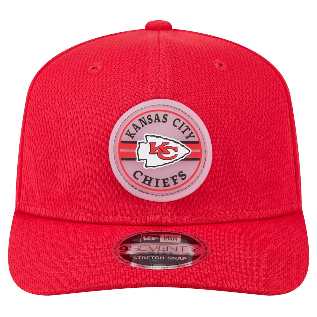 Kansas City Chiefs New Era Adventure Patched 9SEVENTY Stretch-Snap Adjustable Hat Red