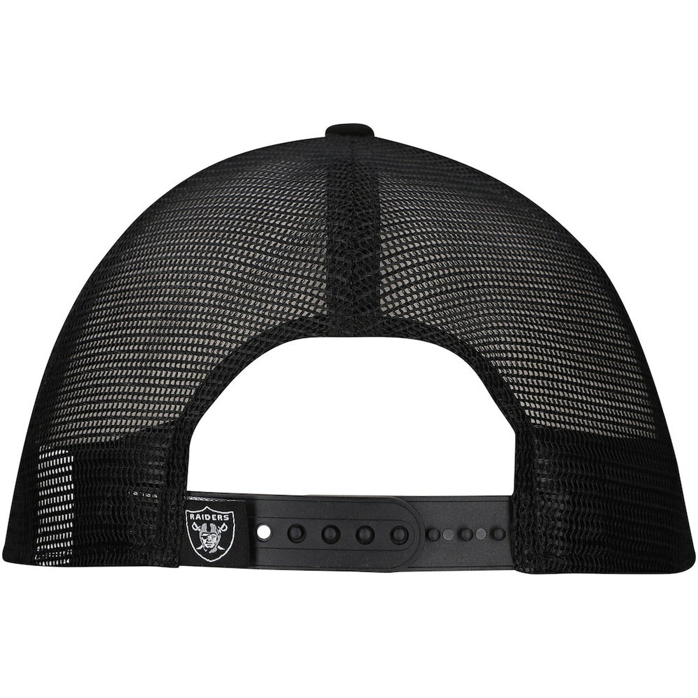 New Era Las Vegas Raiders Distressed 9FIFTY A-Frame Snapback Hat White/Black