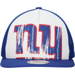 New Era New York Giants Distressed 9FIFTY A-Frame Snapback Hat White/Royal