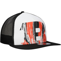 New Era Cincinnati Bengals Distressed 9FIFTY A-Frame Snapback Hat White/Black