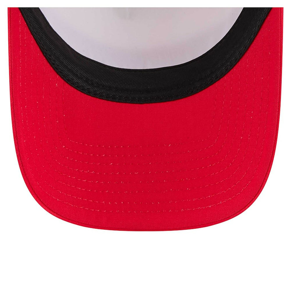 Kansas City Chiefs New Era Sport Night Color Block 9FORTY A-Frame Trucker Adjustable Hat White/Red