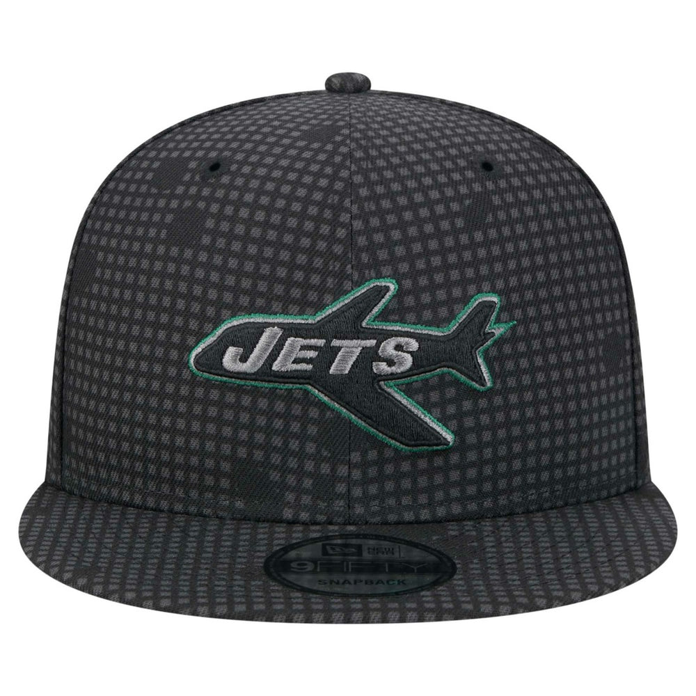 New Era New York Jets Black Midnight Ink Pop Outline 9FIFTY Snapback Hat