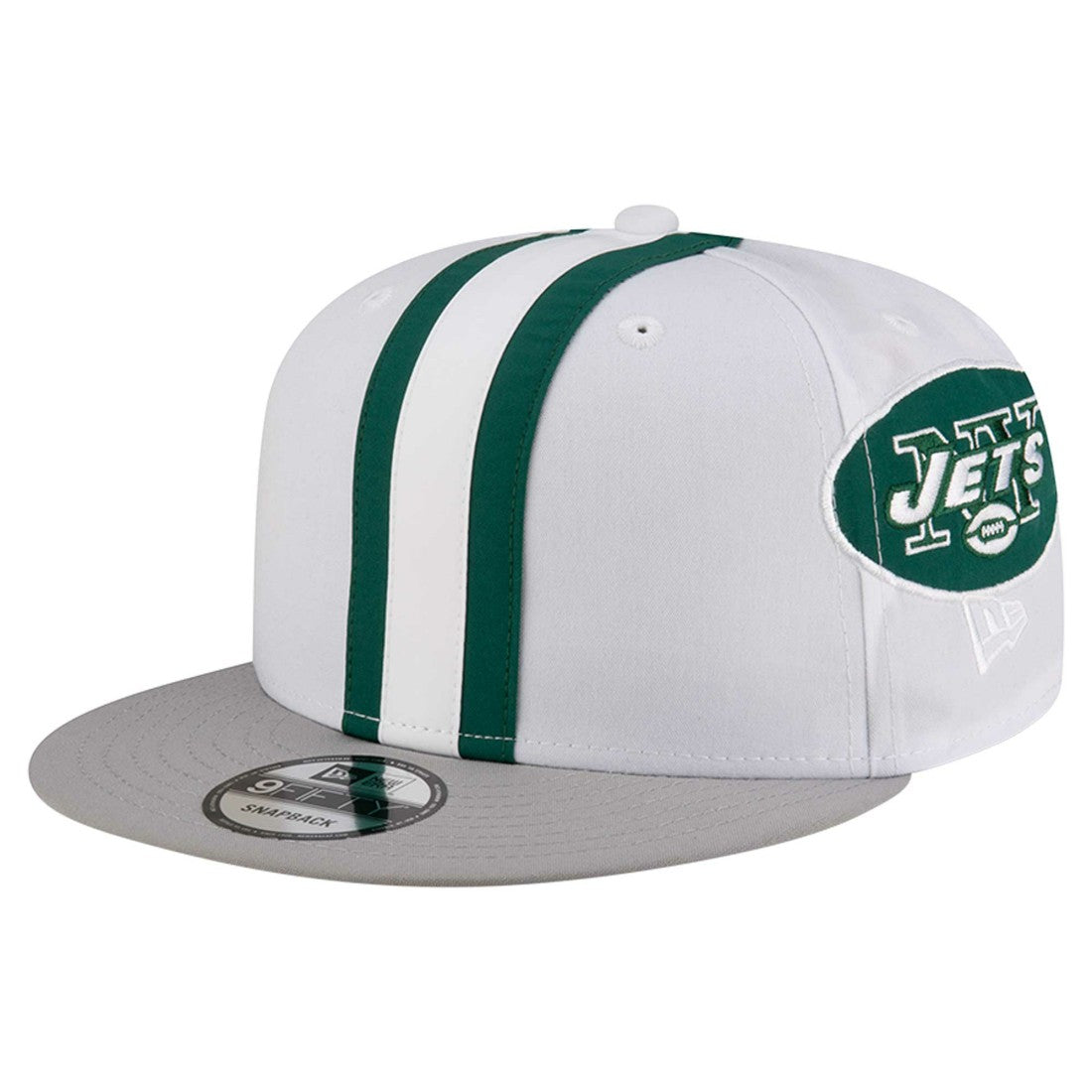 New York Jets New Era Throwback Helmet 9FIFTY Snapback Hat White