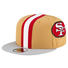 San Francisco 49ers New Era Throwback Helmet 9FIFTY Snapback Hat Gold