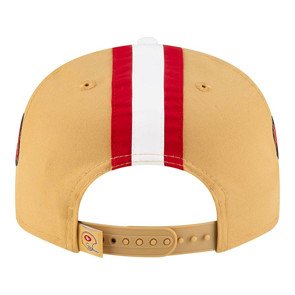 San Francisco 49ers New Era Throwback Helmet 9FIFTY Snapback Hat Gold
