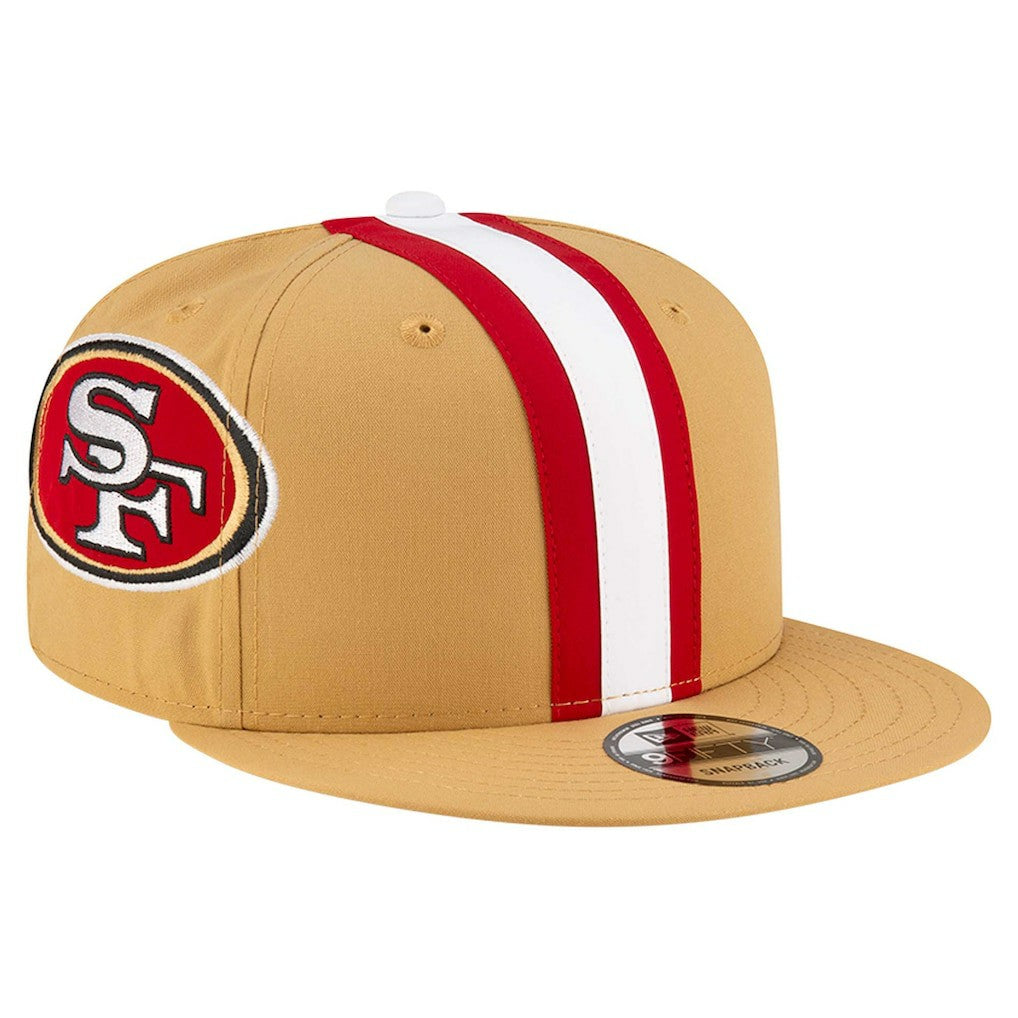 San Francisco 49ers New Era Helmet 9FIFTY Snapback Hat Gold