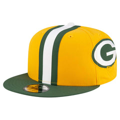 Green Bay Packers New Era Helmet 9FIFTY Snapback Hat Gold