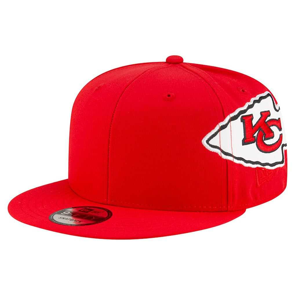 Kansas City Chiefs New Era Helmet 9FIFTY Snapback Hat Red