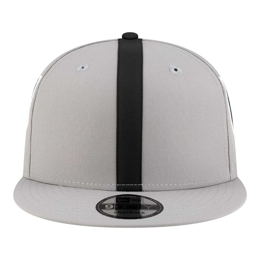 Las Vegas Raiders New Era Helmet 9FIFTY Snapback Hat Gray